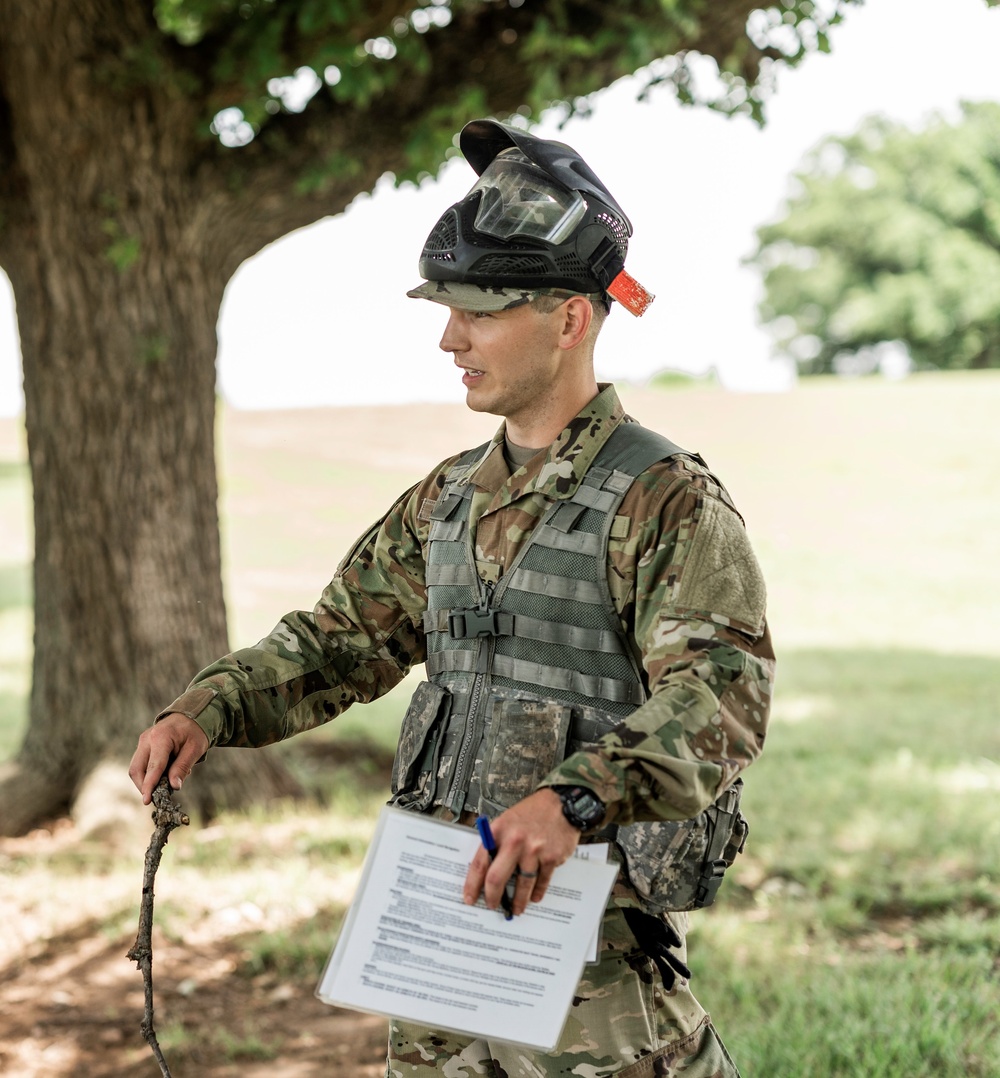 Officer candidates conduct situational training exercise