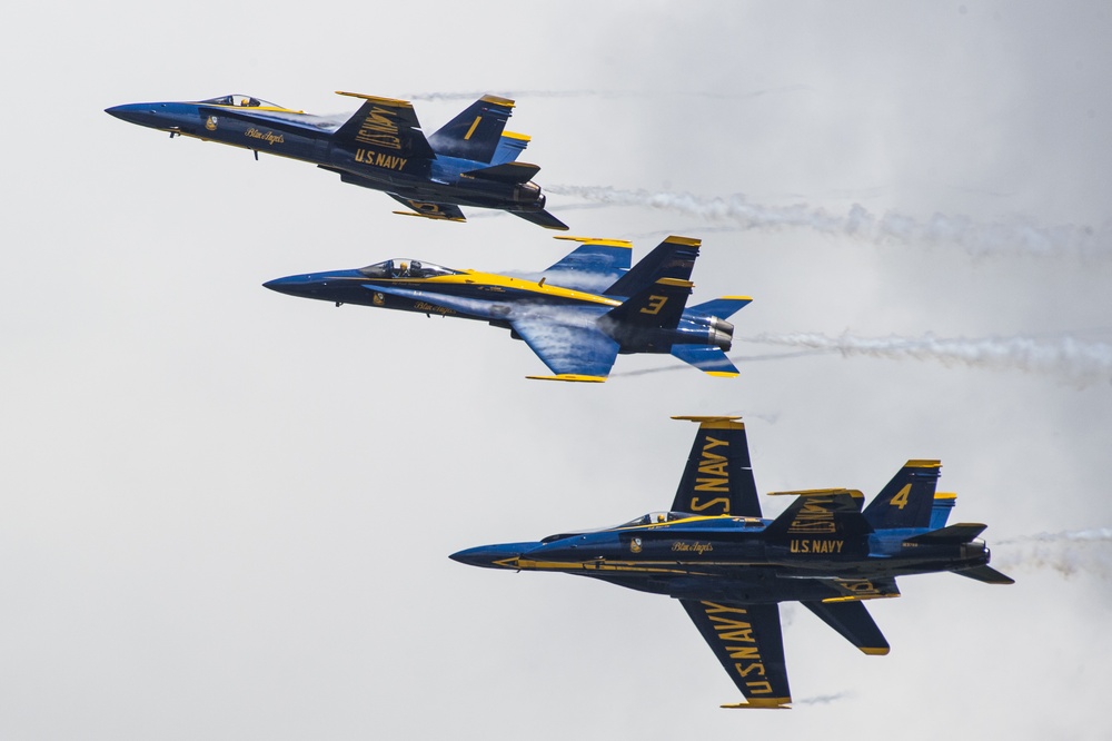 Blue Angels Train Over NAS Pensacola