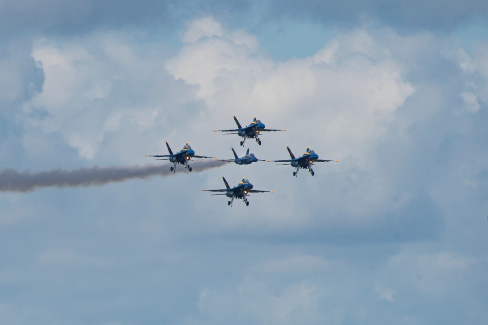 Blue Angels Train Over NAS Pensacola