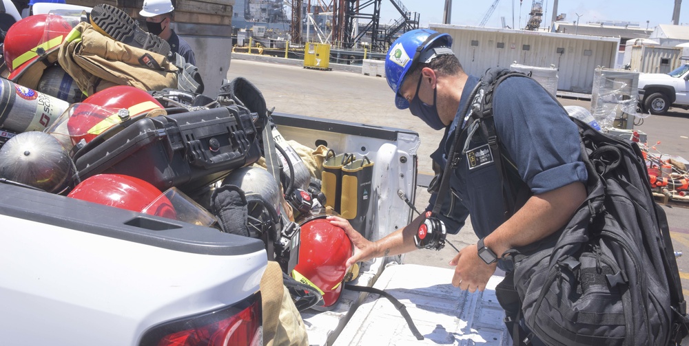 John P. Murtha Sailors assist BHR damage control efforts