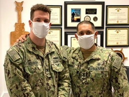 Recruiter welcomes own recruit into recruiting command