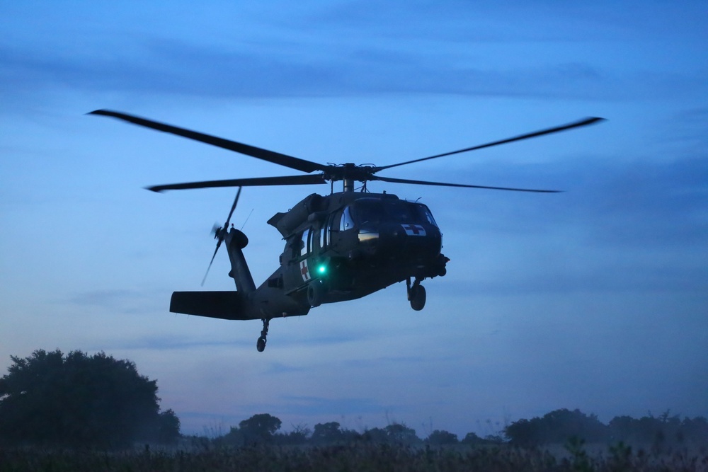 MEDEVAC evening flight