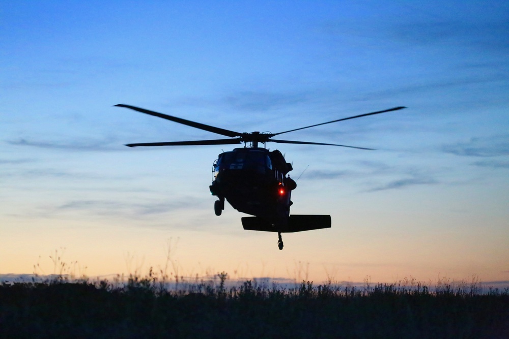 MEDEVAC evening flight