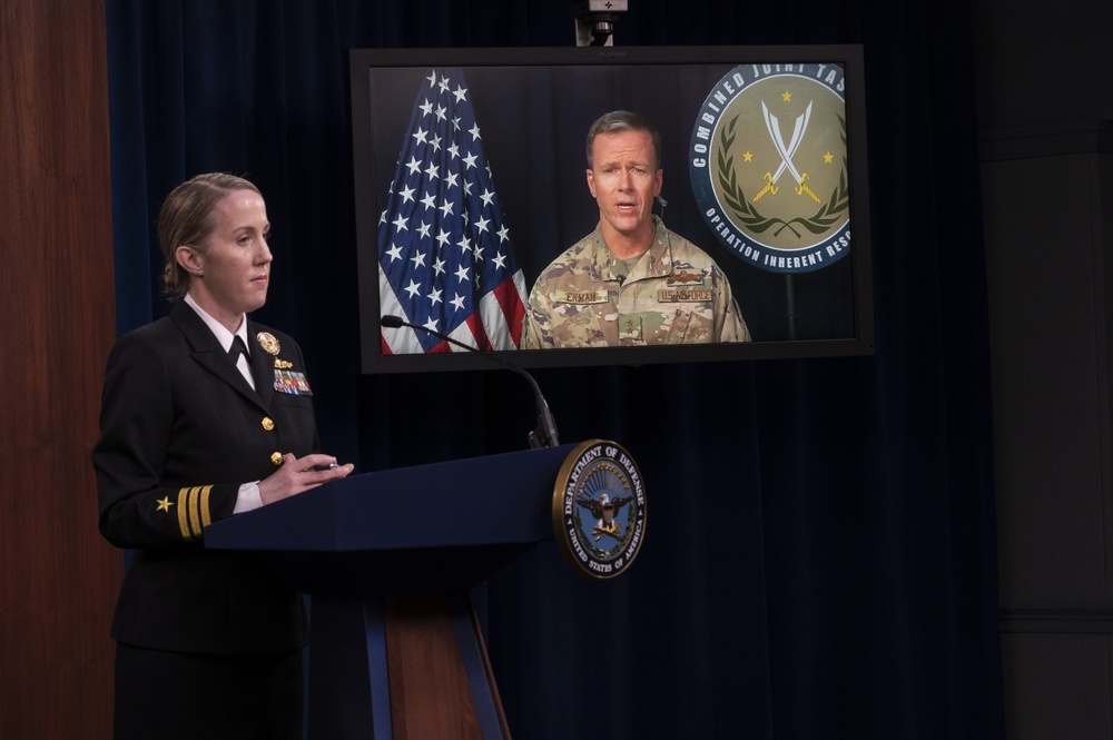 OIR Deputy Commander Briefs Media from Baghdad