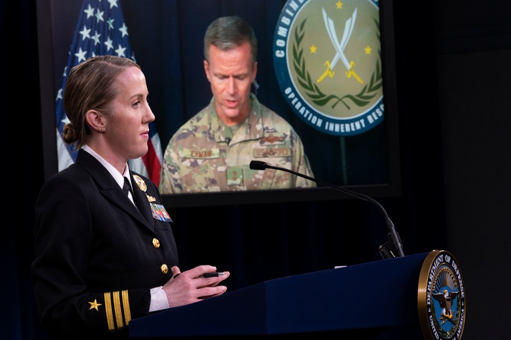 OIR Deputy Commander Briefs Media from Baghdad