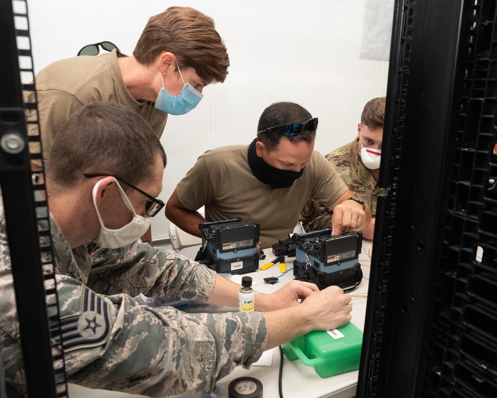 Air National Guard Engineering Installation Squadron Airmen complete large-scale communications project in Puerto Rico