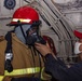 Sailors take part in fire fighting drills