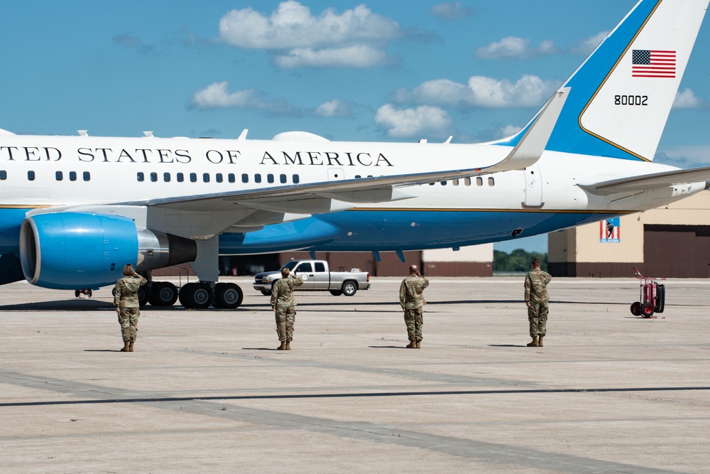 U.S. Secretary of Defense Dr. Mark T. Esper visits Whiteman AFB