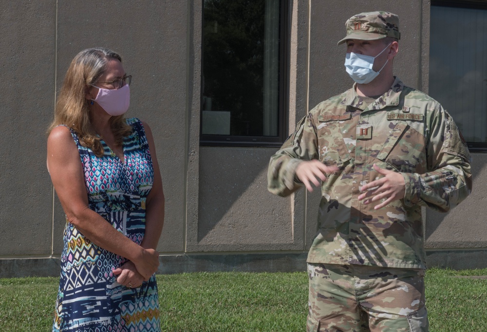 Mrs. Leah Esper visits 509th Medical Group at Whiteman Air Force Base