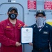 Sterett Sailor Reenlists in Indian Ocean