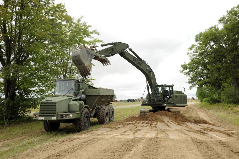 Regrading Grayling's Aerial Gunnery Range Access Road