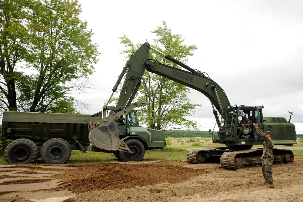 Regrading Grayling's Aerial Gunnery Range Access Road