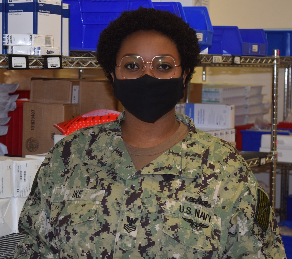 I Am Navy Medicine helping to stop the spread of COVID-19: Logistics Specialist 1st Class (SW/AW/IW) Brenda Kedar Ike, NMRTC Bremerton