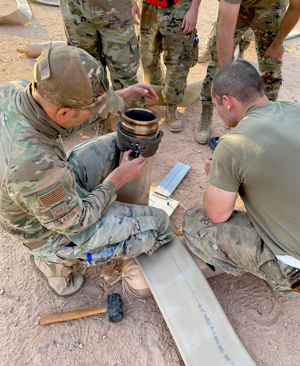 387th ELRS installs rapid refuel line on flightline