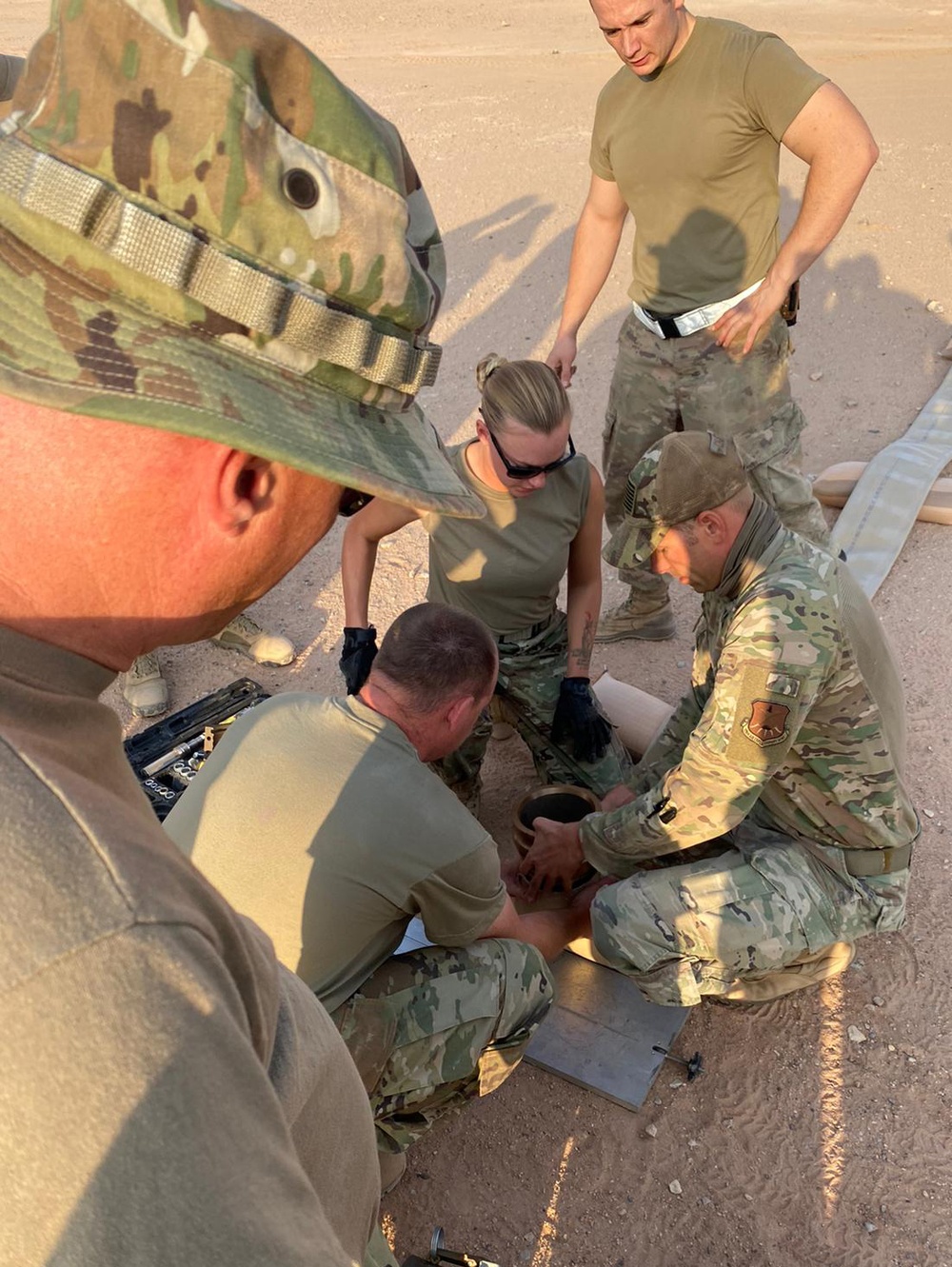 387th ELRS installs rapid refuel line on flightline