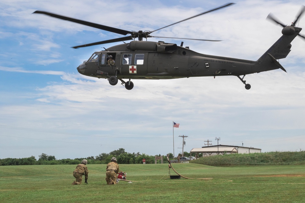 Soldiers conduct refueling operations