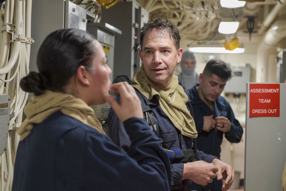 Rear Adm. Brad Cooper Visits USS Arlington