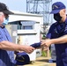 Coast Guard cutter Frank Drew crew meet with grandson of ship's namesake