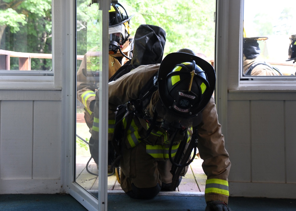104th Fighter Wing Fire Department trains with local community