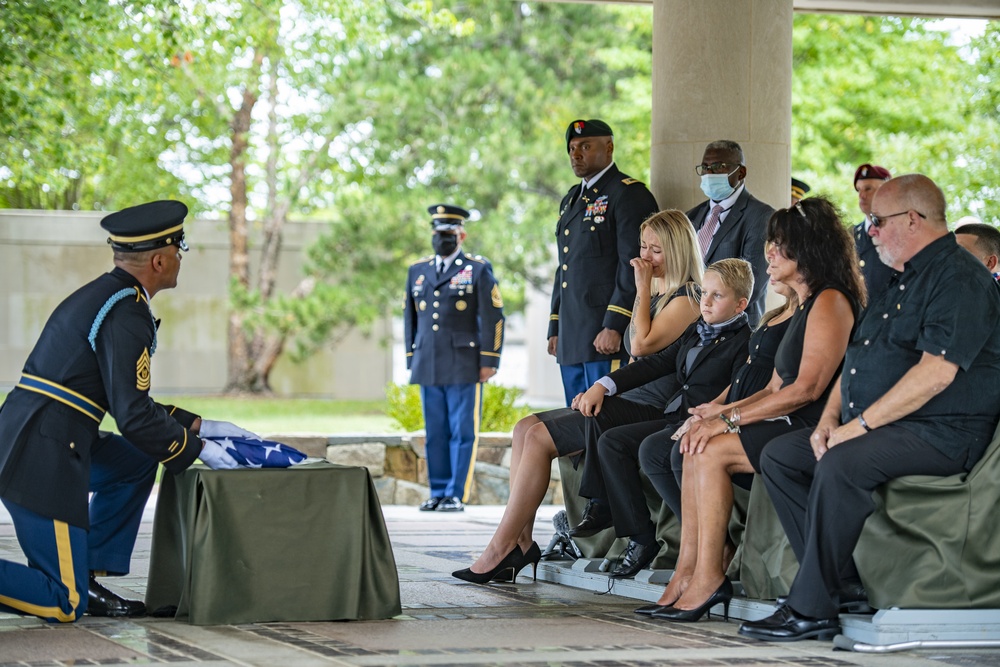 Modified Military Funeral Honors are Conducted for U.S. Army Master Sgt. Nathan Goodman