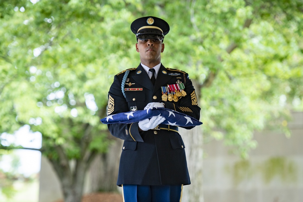 Modified Military Funeral Honors are Conducted for U.S. Army Master Sgt. Nathan Goodman