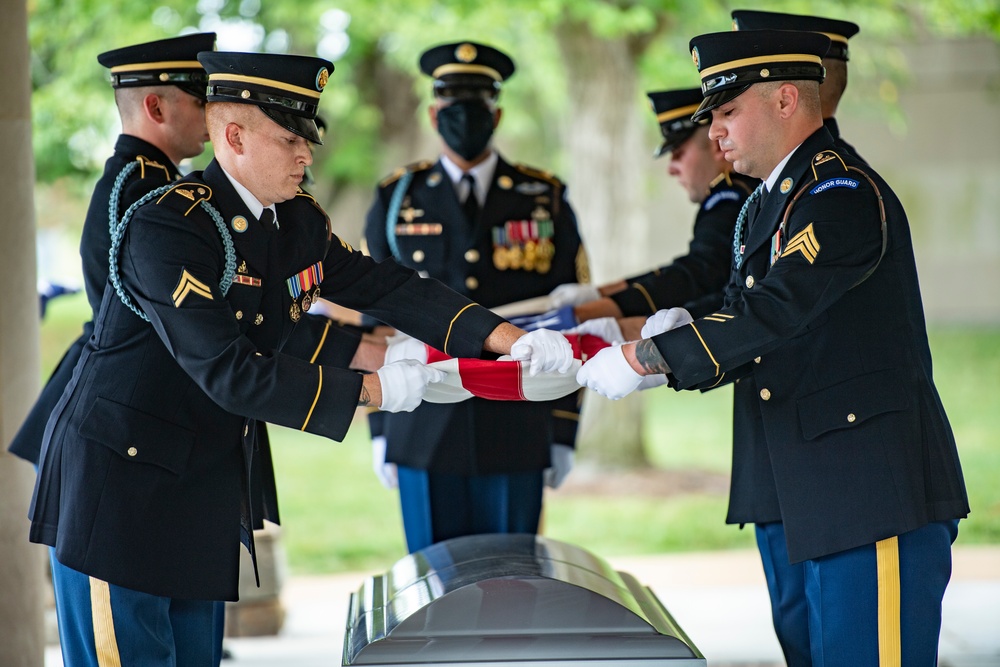 Modified Military Funeral Honors are Conducted for U.S. Army Master Sgt. Nathan Goodman