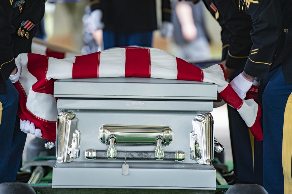 Modified Military Funeral Honors are Conducted for U.S. Army Master Sgt. Nathan Goodman