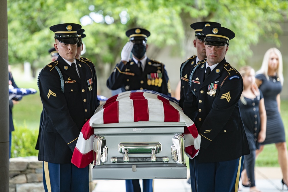 Modified Military Funeral Honors are Conducted for U.S. Army Master Sgt. Nathan Goodman