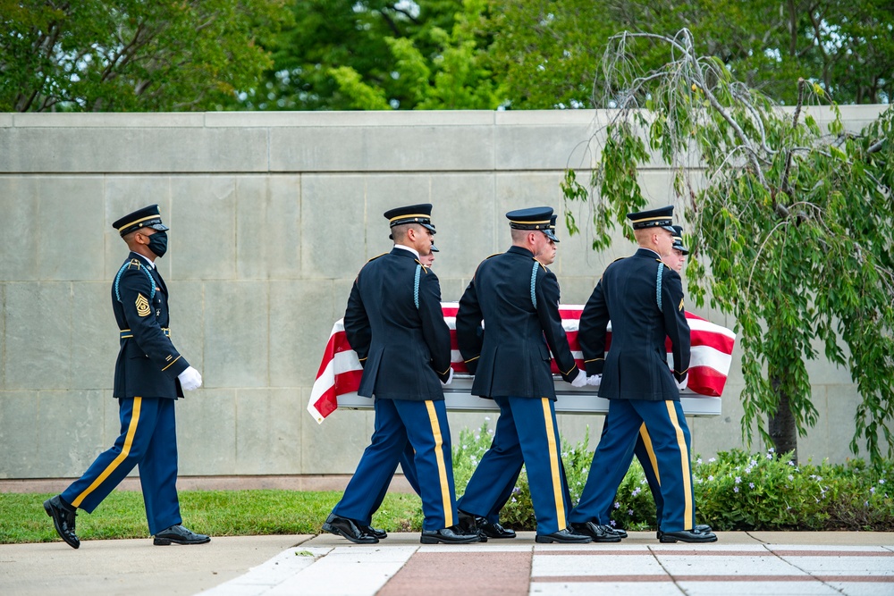 Modified Military Funeral Honors are Conducted for U.S. Army Master Sgt. Nathan Goodman