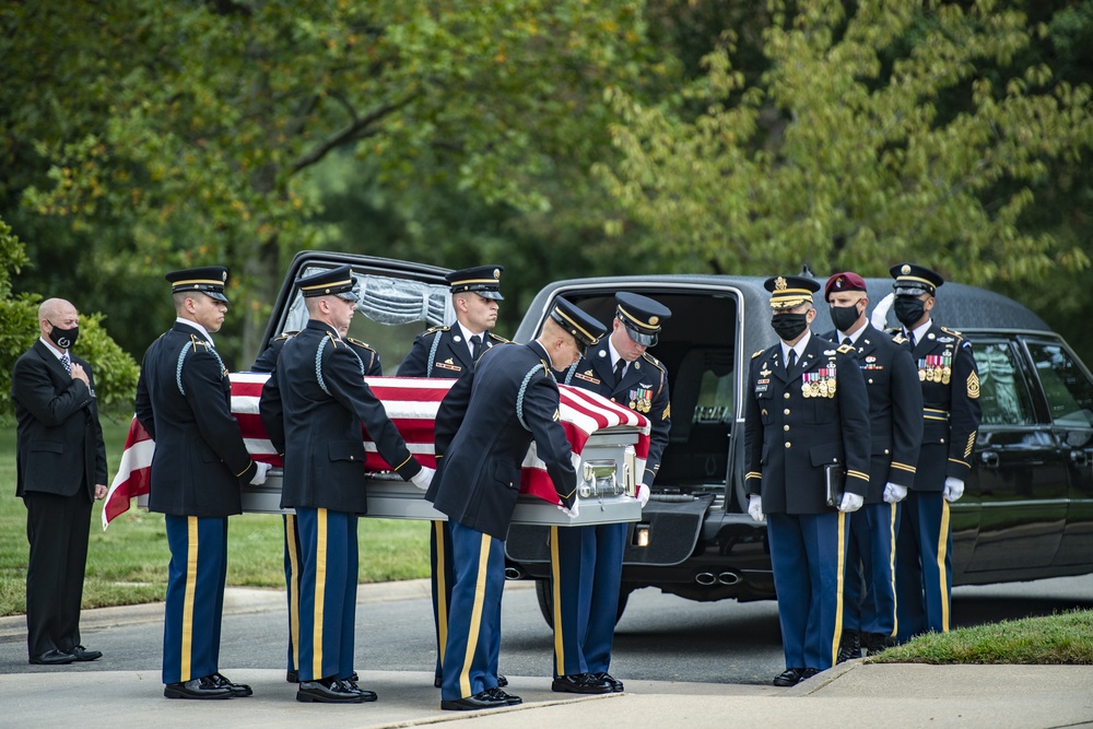 Modified Military Funeral Honors are Conducted for U.S. Army Master Sgt. Nathan Goodman