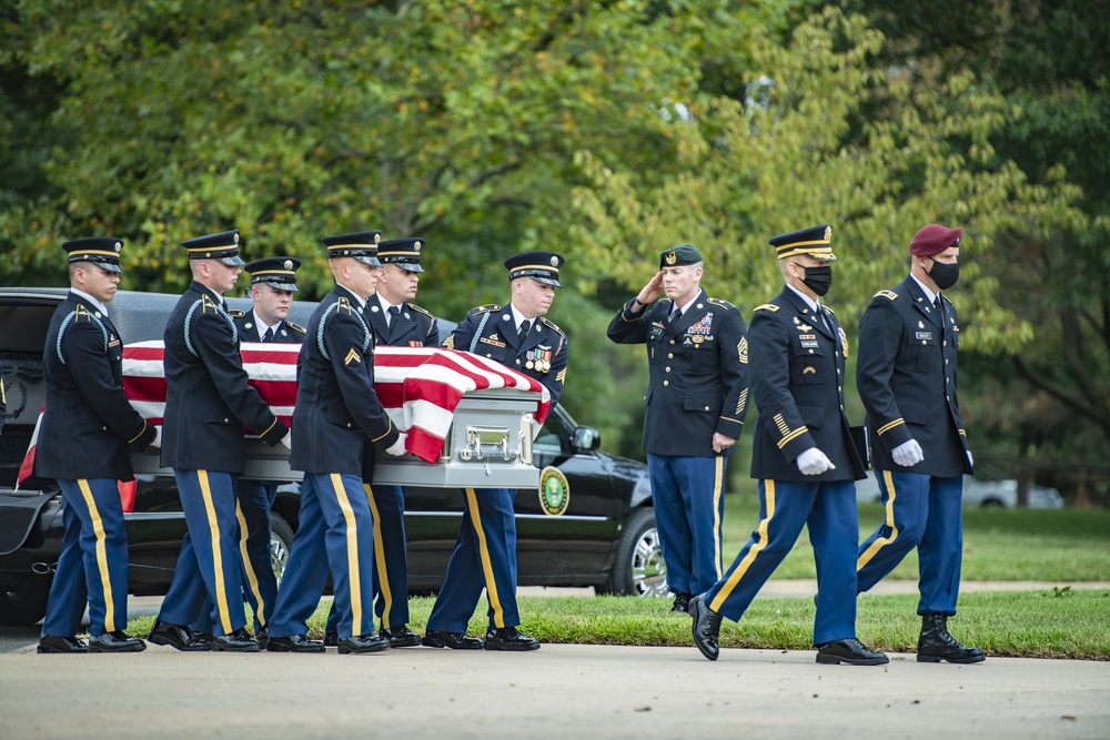 Modified Military Funeral Honors are Conducted for U.S. Army Master Sgt. Nathan Goodman