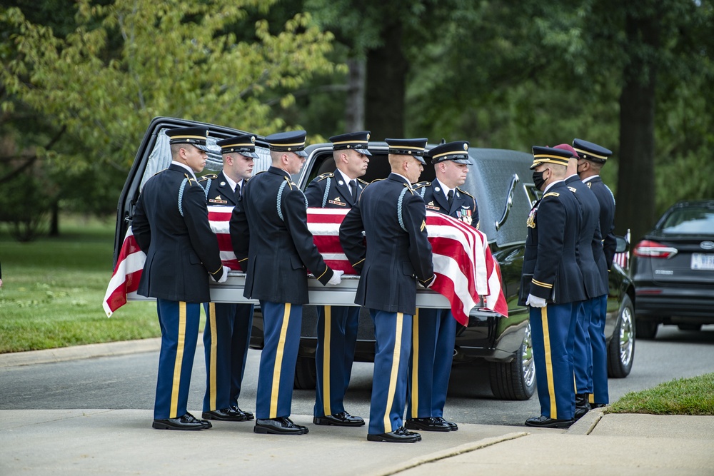 Modified Military Funeral Honors are Conducted for U.S. Army Master Sgt. Nathan Goodman