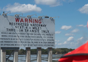 628th Security Forces Squadron Harbor Patrol Assists U.S. Army Corps of Engineers