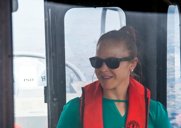 628th Security Forces Squadron Harbor Patrol Assists U.S. Army Corps of Engineers