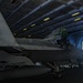 U.S. Navy Sailors Conduct Maintenance on Fighter Jet