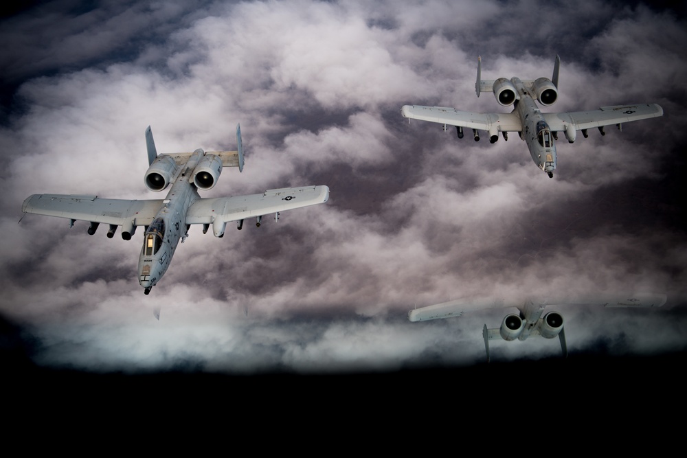 KC-135 Stratotanker Keeps A-10 Thunderbolts Fueled for the Fight