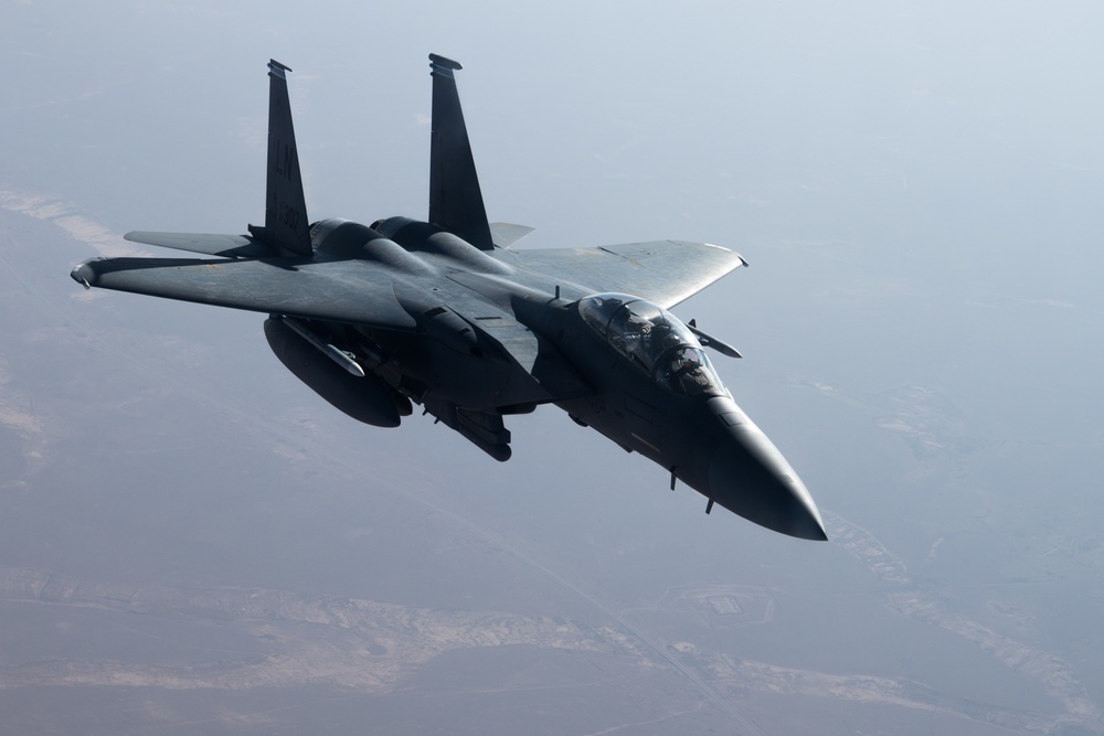 KC-135 Keeps the Eagles Fueled
