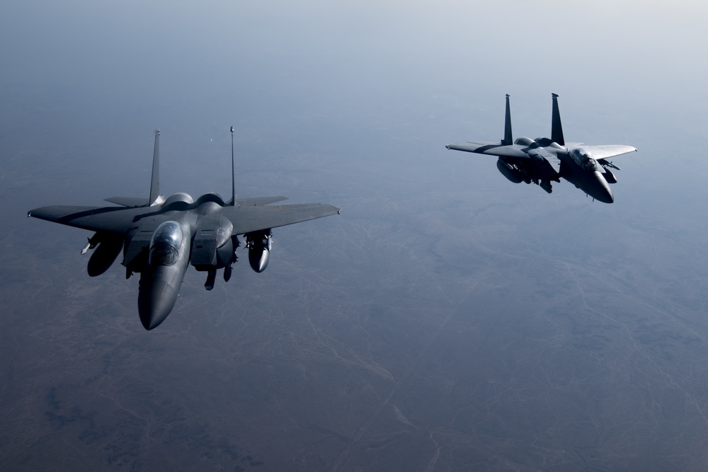 KC-135 Keeps the Eagles Fueled