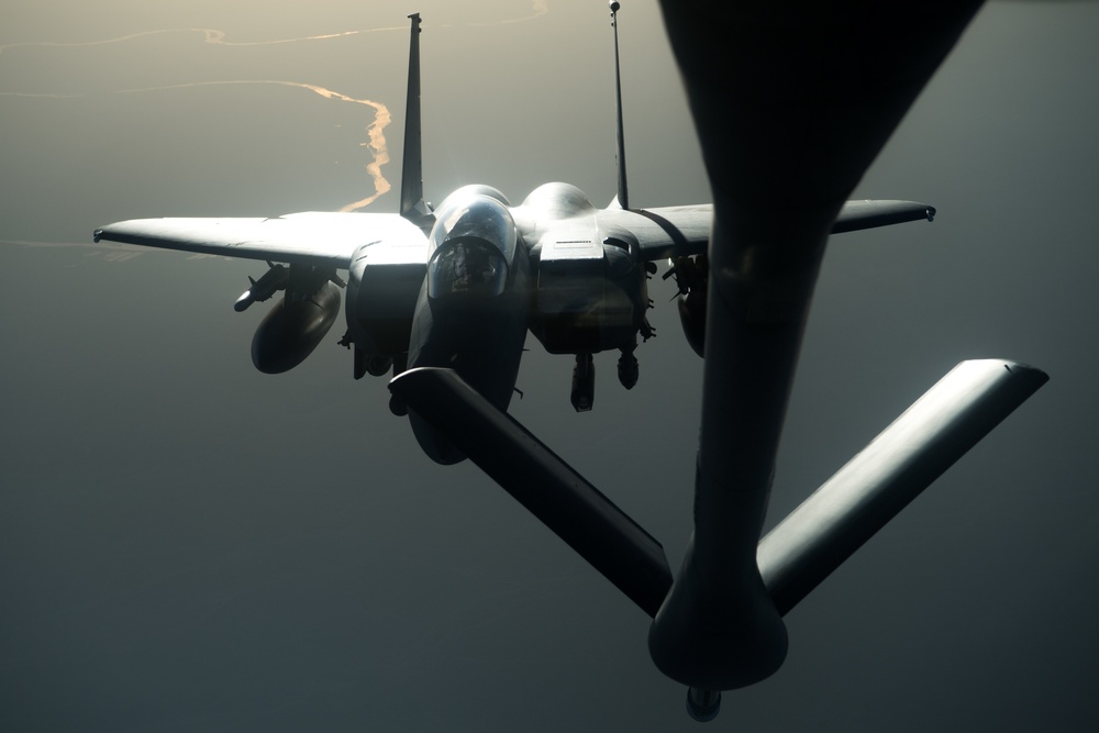 KC-135 Keeps the Eagles Fueled
