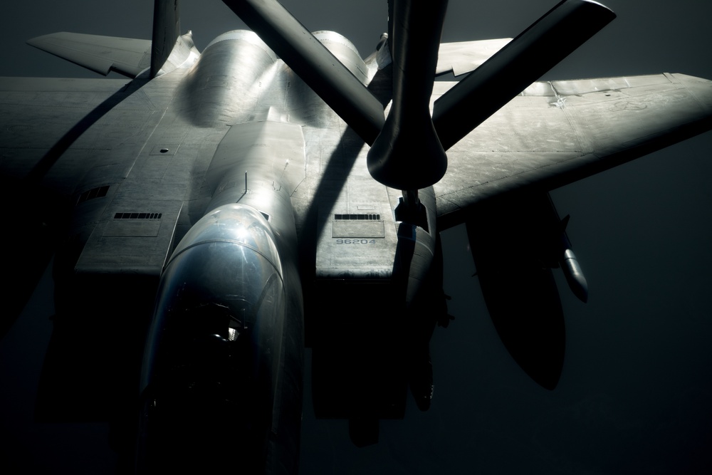 KC-135 Keeps the Eagles Fueled