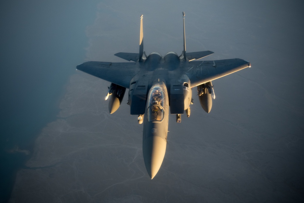 KC-135 Keeps the Eagles Fueled