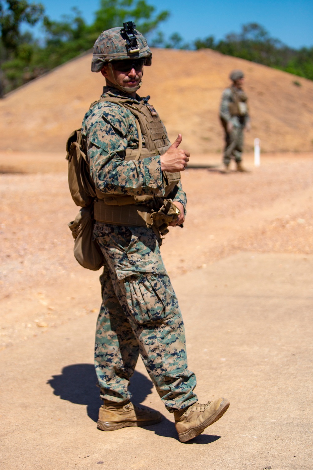 Marines shoot M203s during training
