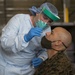 Testing, attention please | Marines conduct COVID testing upon arrival in the Republic of Palau