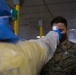 Testing, attention please | Marines conduct COVID testing upon arrival in the Republic of Palau