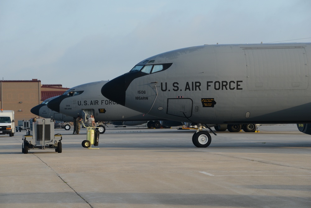 KC-135 on the ramp