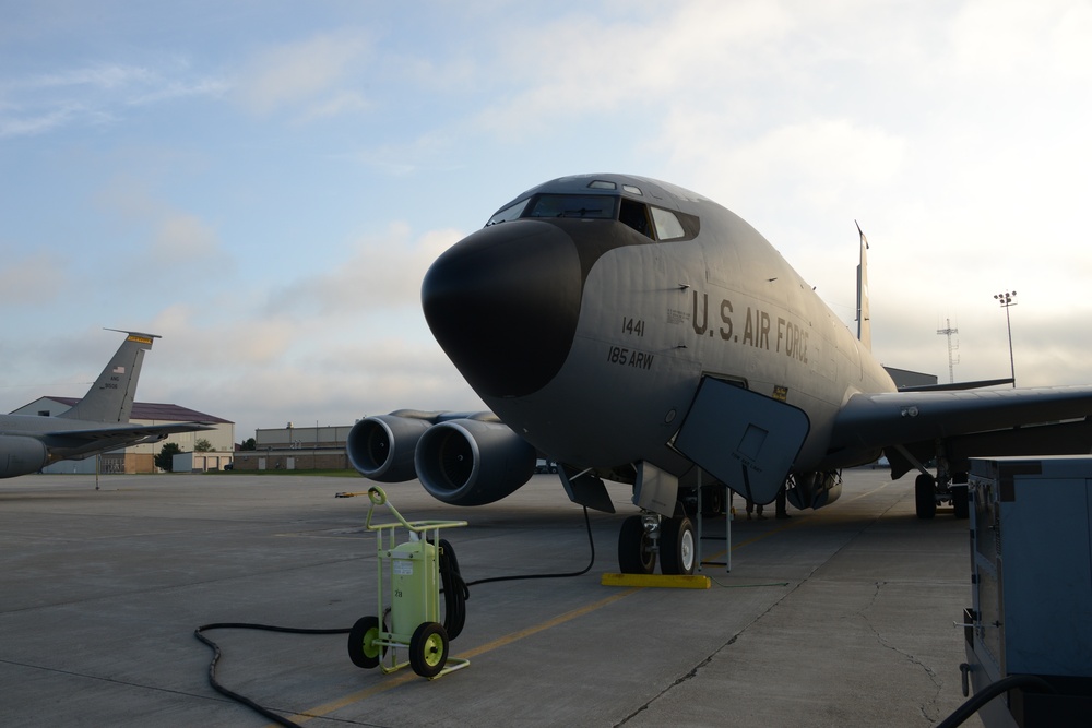 KC-135 on the ramp in Sioux City