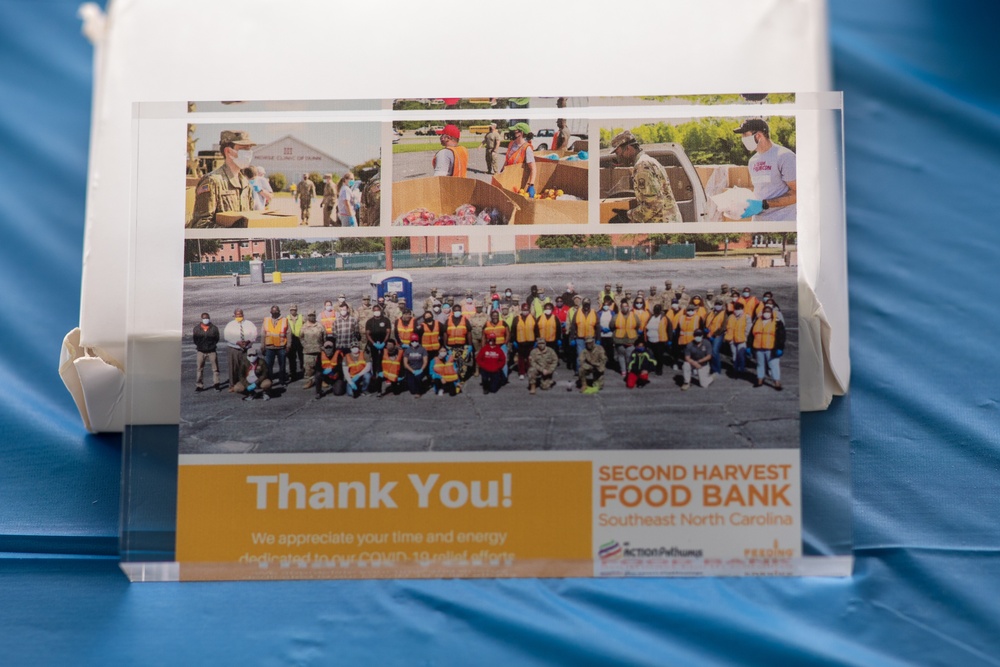 Second Harvest Food Bank Thanks NC Guard for Help During COVID-19