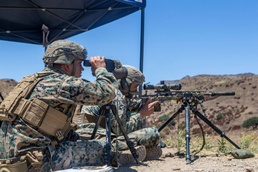 Marines engage targets during Scout Sniper Course