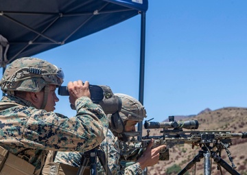 Marines engage targets during Scout Sniper Course
