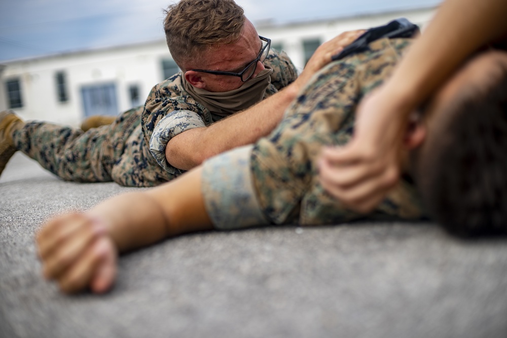 US Marine task force medical team certify Marines in Tactical Combat Casualty Care